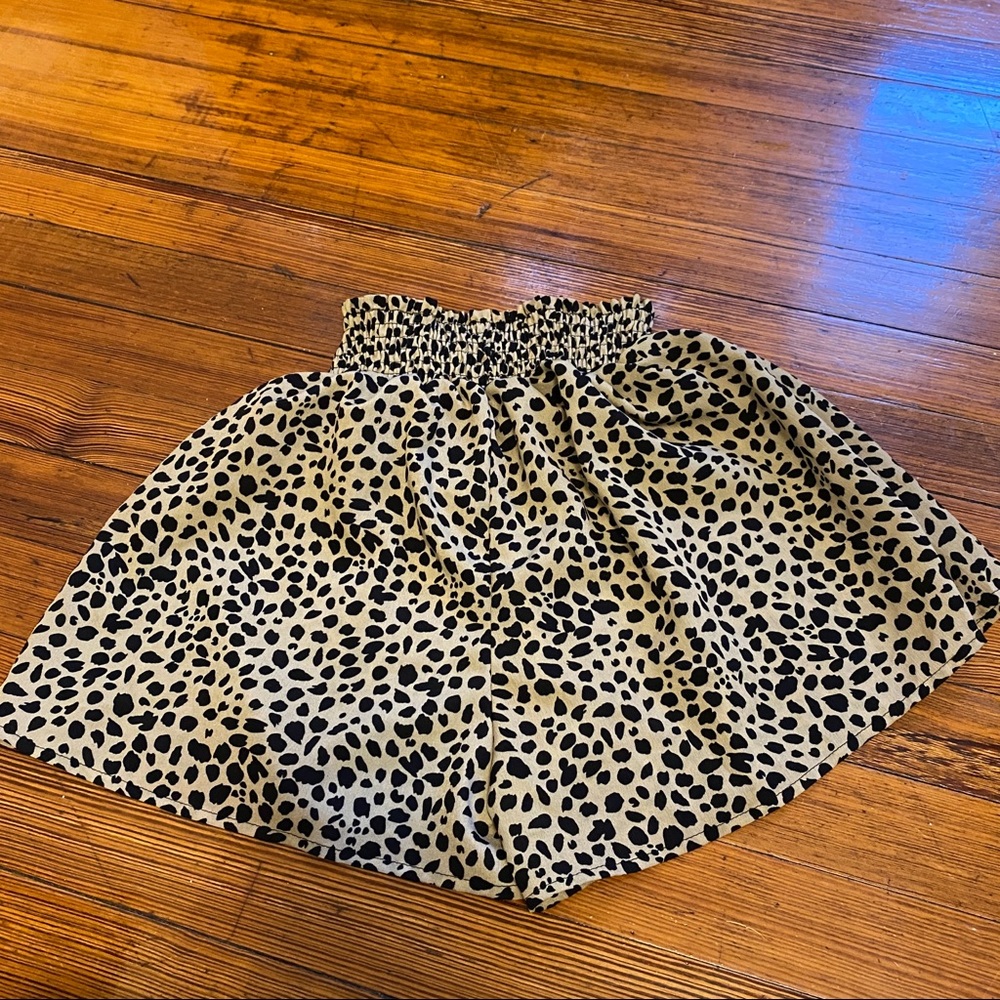 Cheetah print shorts